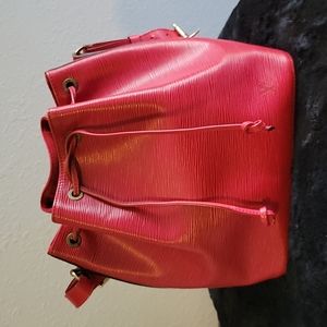 Louis Vuitton Petite Noe Epi Red handbag
